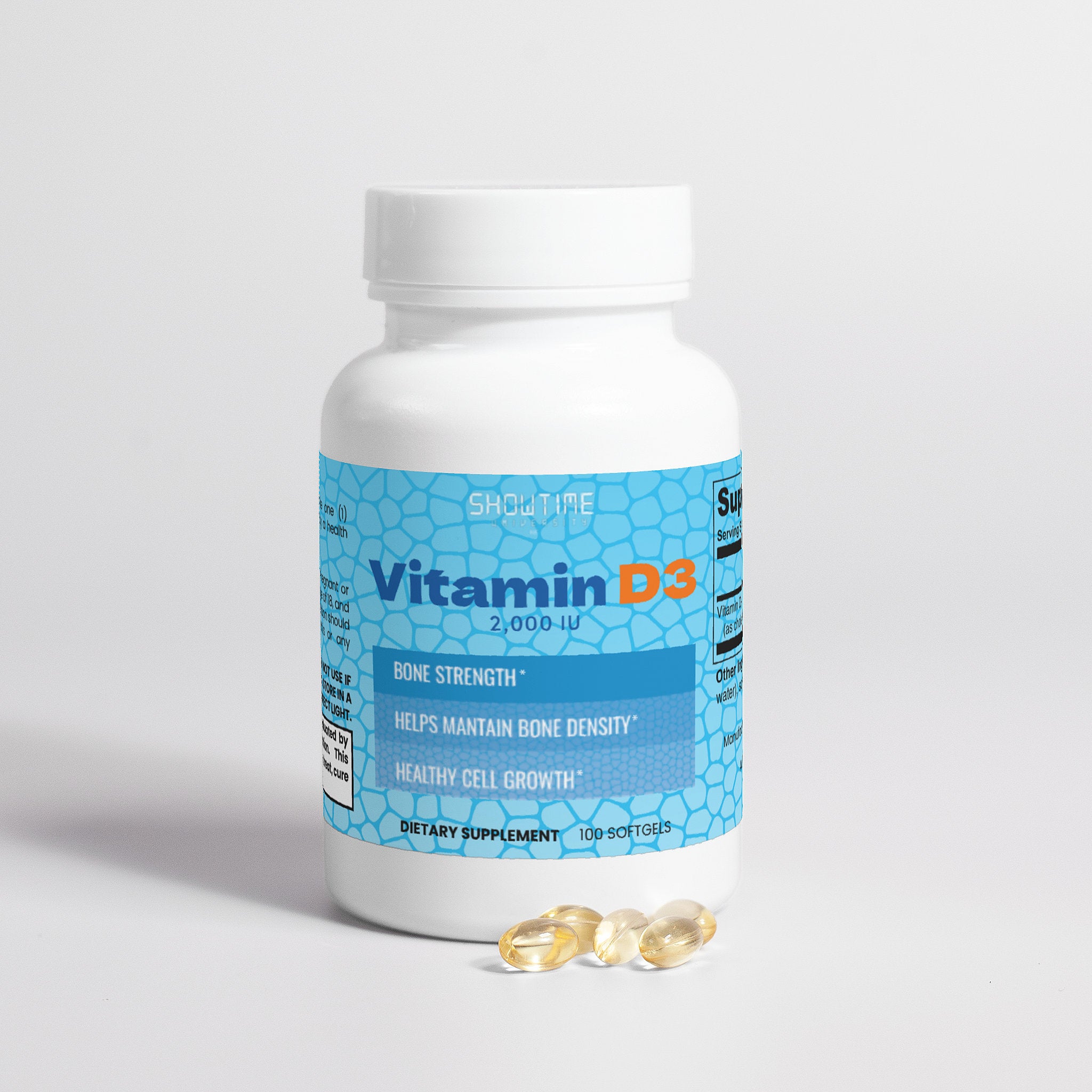 Vitamin D3 2,000 IU – 100 Softgels
