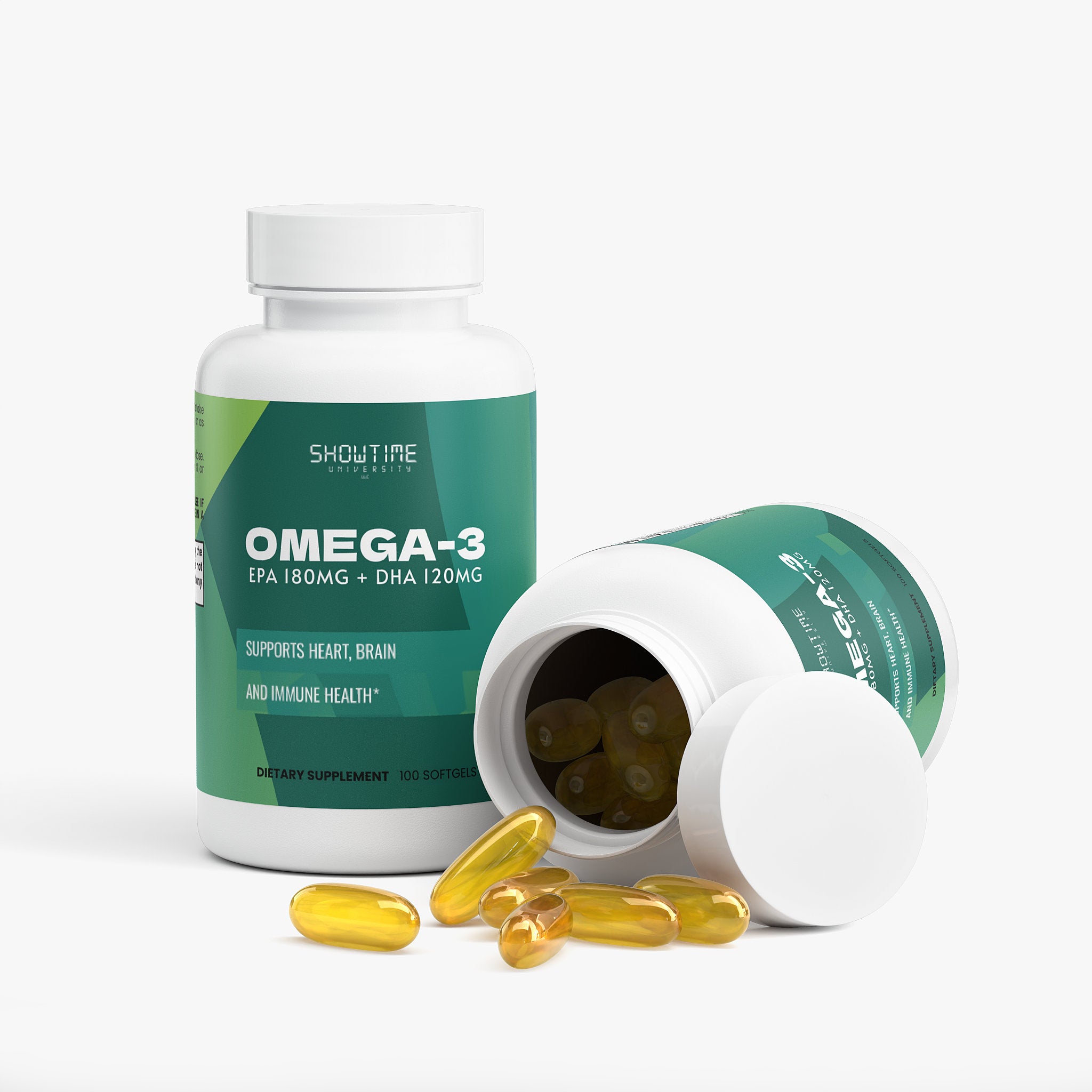 Omega-3 Softgels – 180mg EPA + 120mg DHA (100 Softgels)