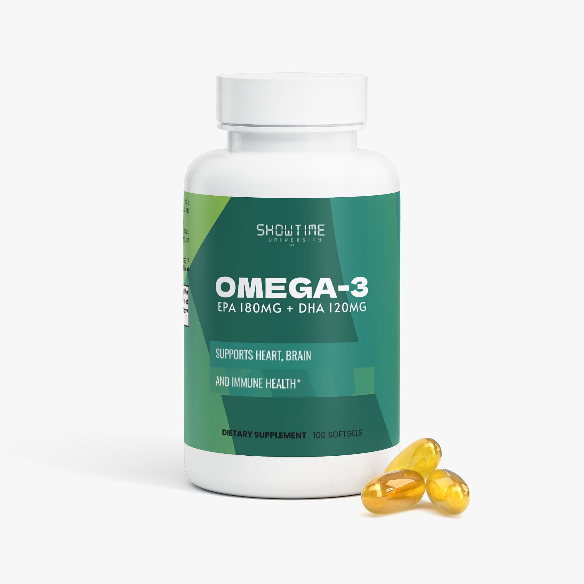 Omega-3 Softgels – 180mg EPA + 120mg DHA (100 Softgels)