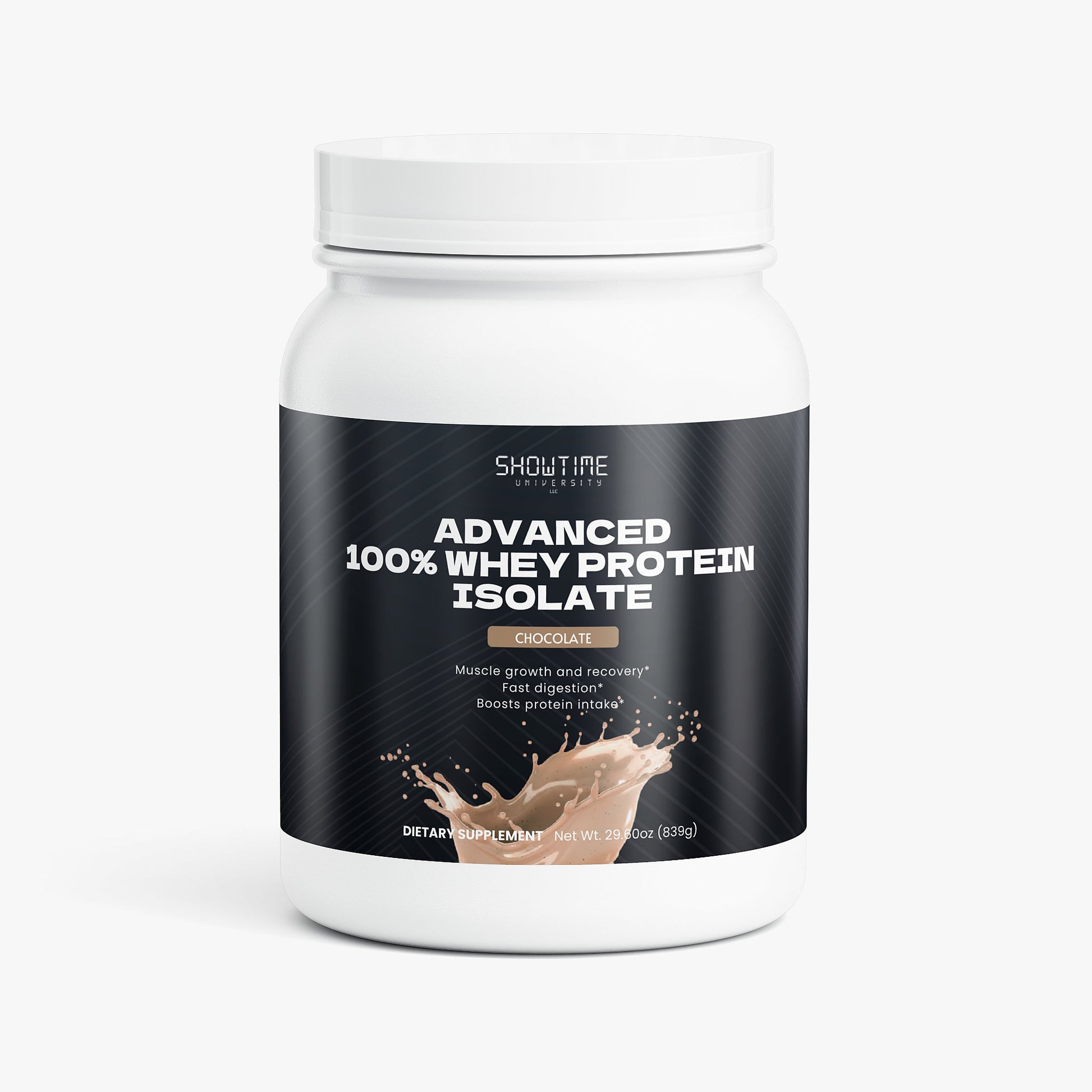 Advanced 100% Whey Protein Isolate – Chocolate – 29.60 oz (839 g)