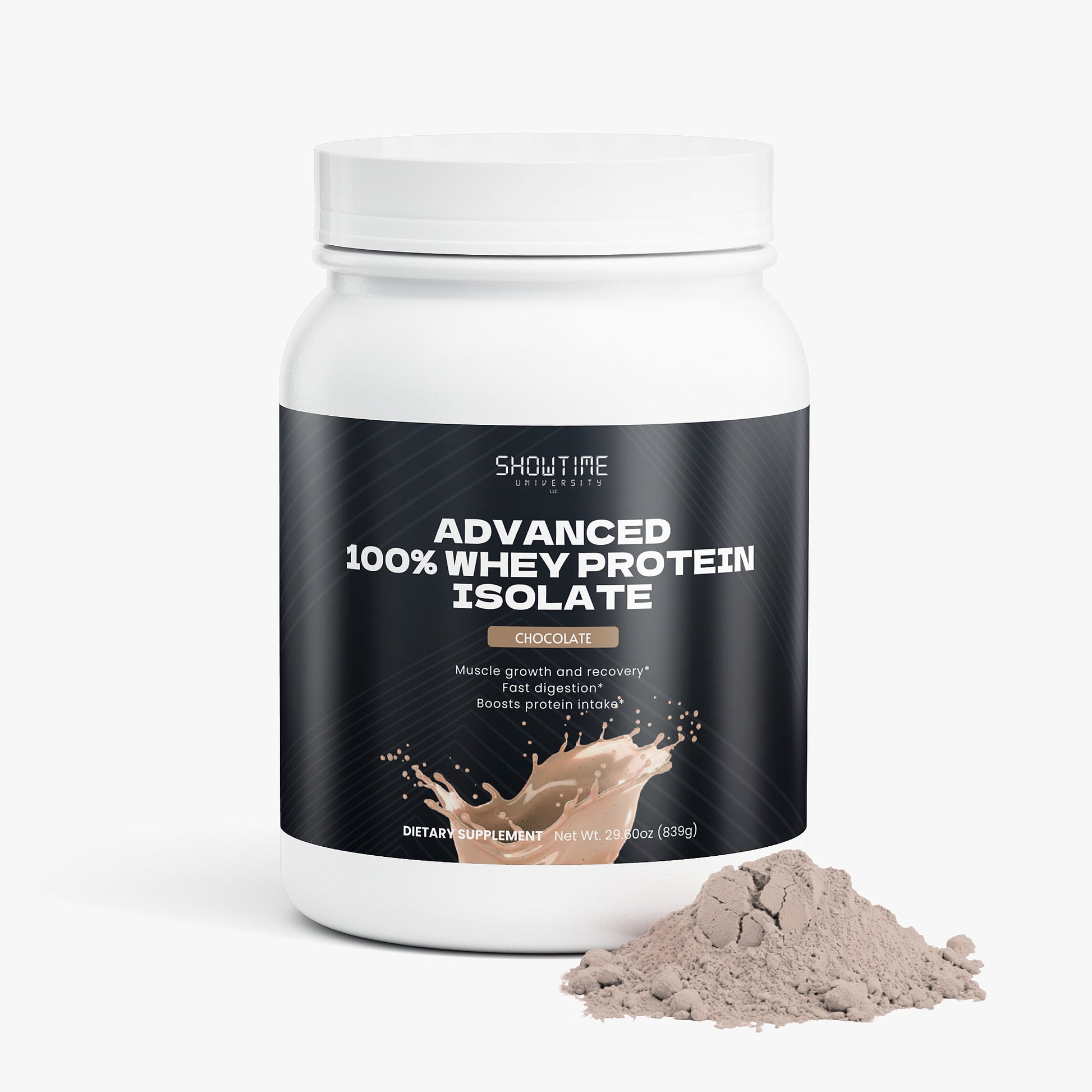 Advanced 100% Whey Protein Isolate – Chocolate – 29.60 oz (839 g)
