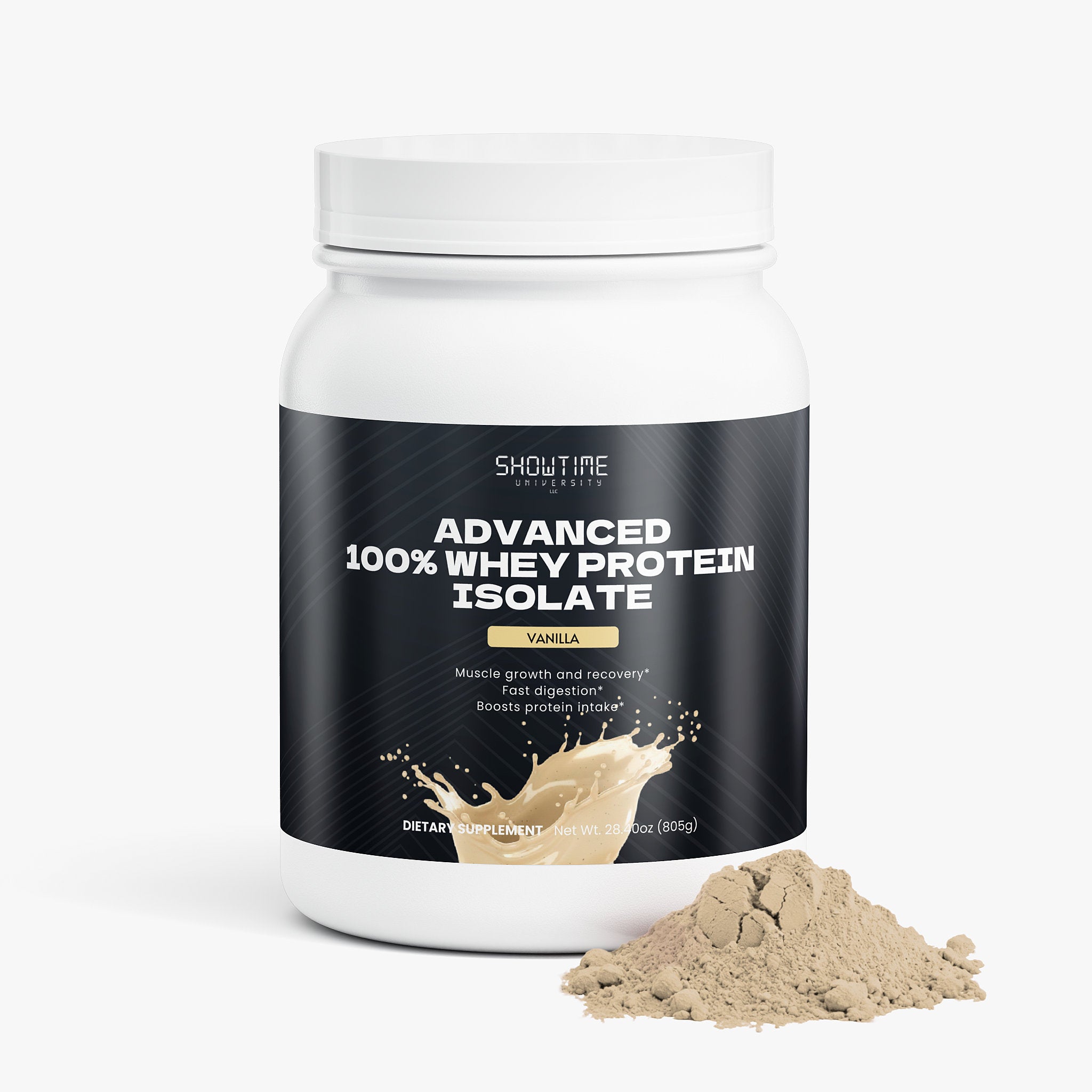 Advanced 100% Whey Protein Isolate – Vanilla – 28.40 oz (805 g)