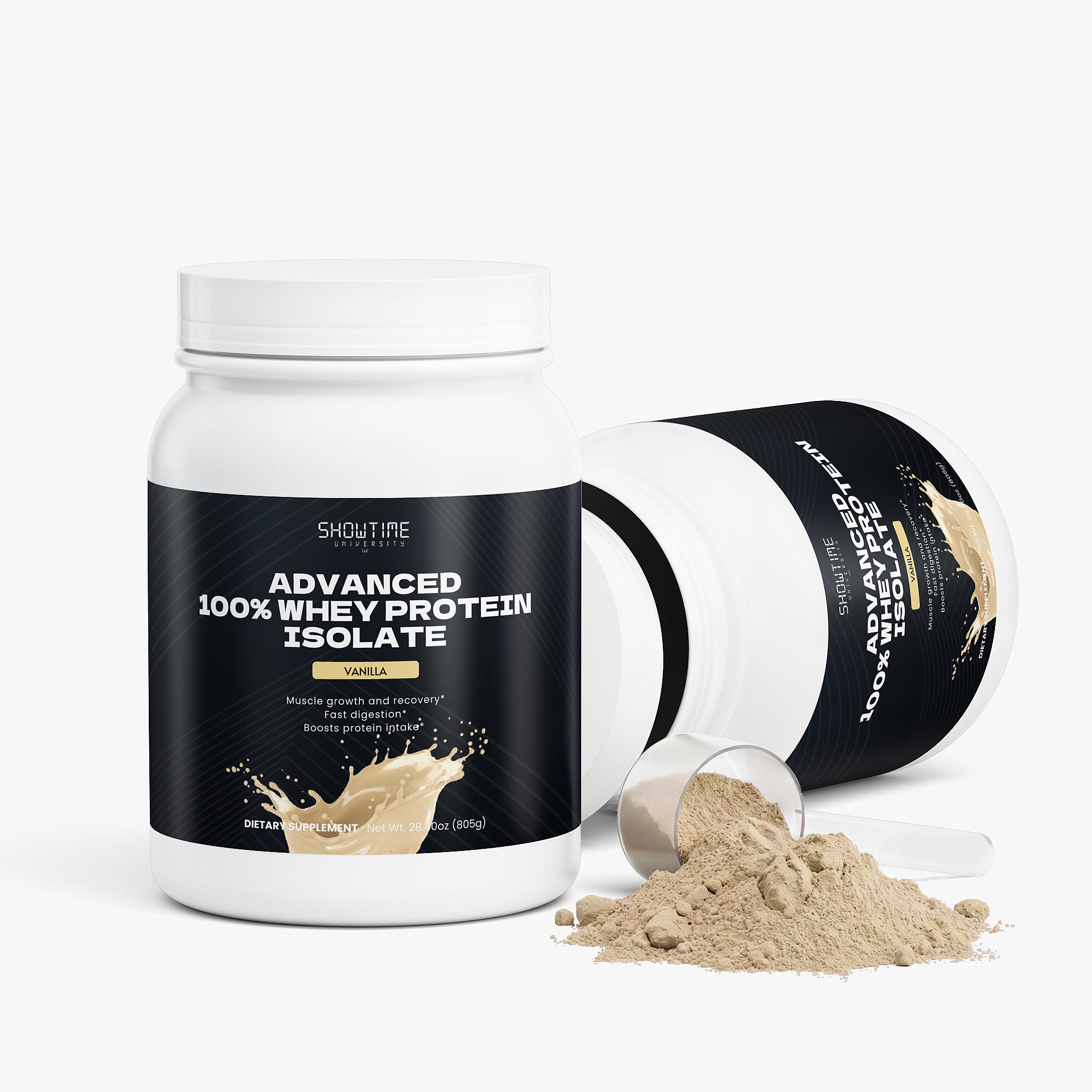 Advanced 100% Whey Protein Isolate – Vanilla – 28.40 oz (805 g)