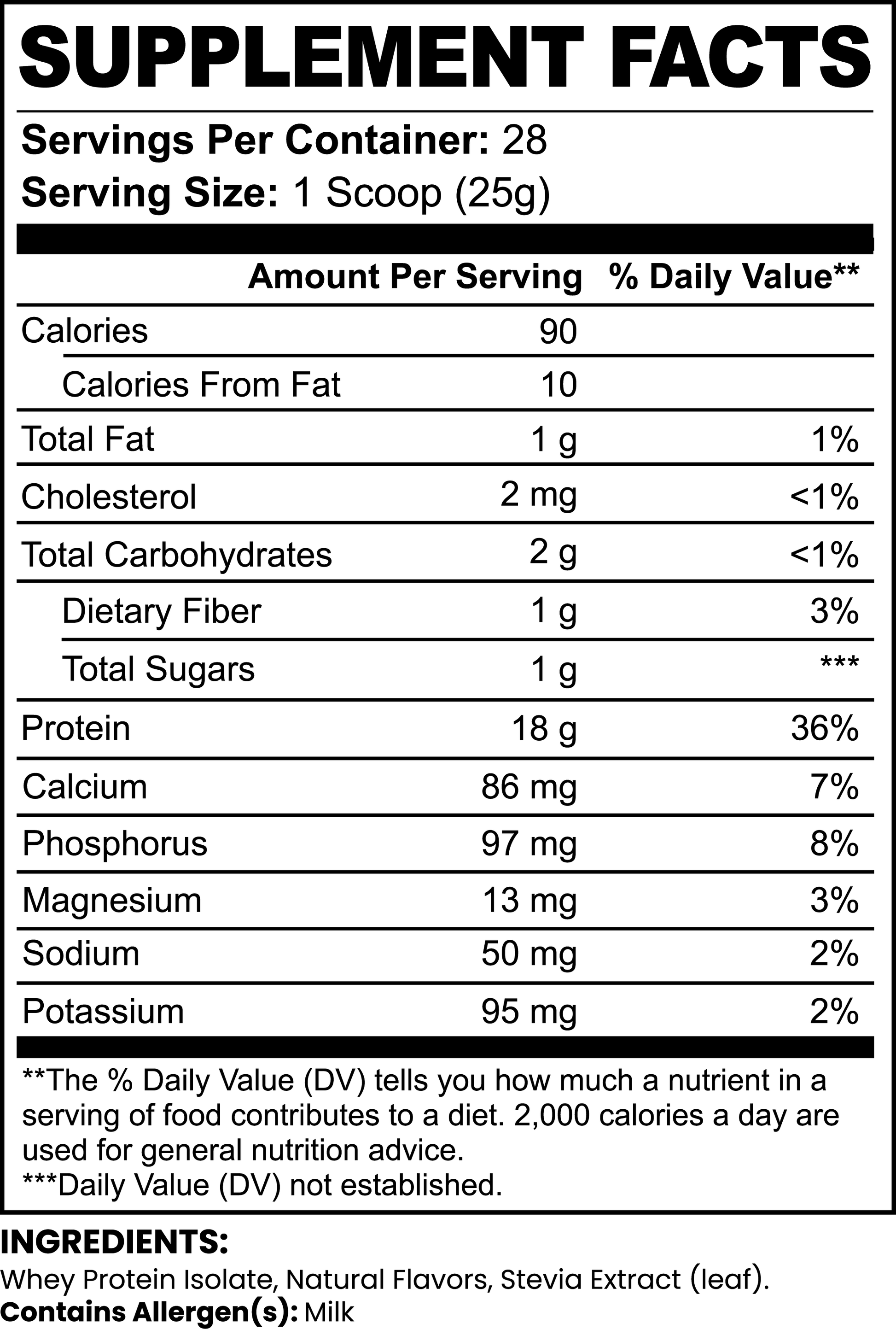 Pure3 100% Whey Protein Isolate – Chocolate (700