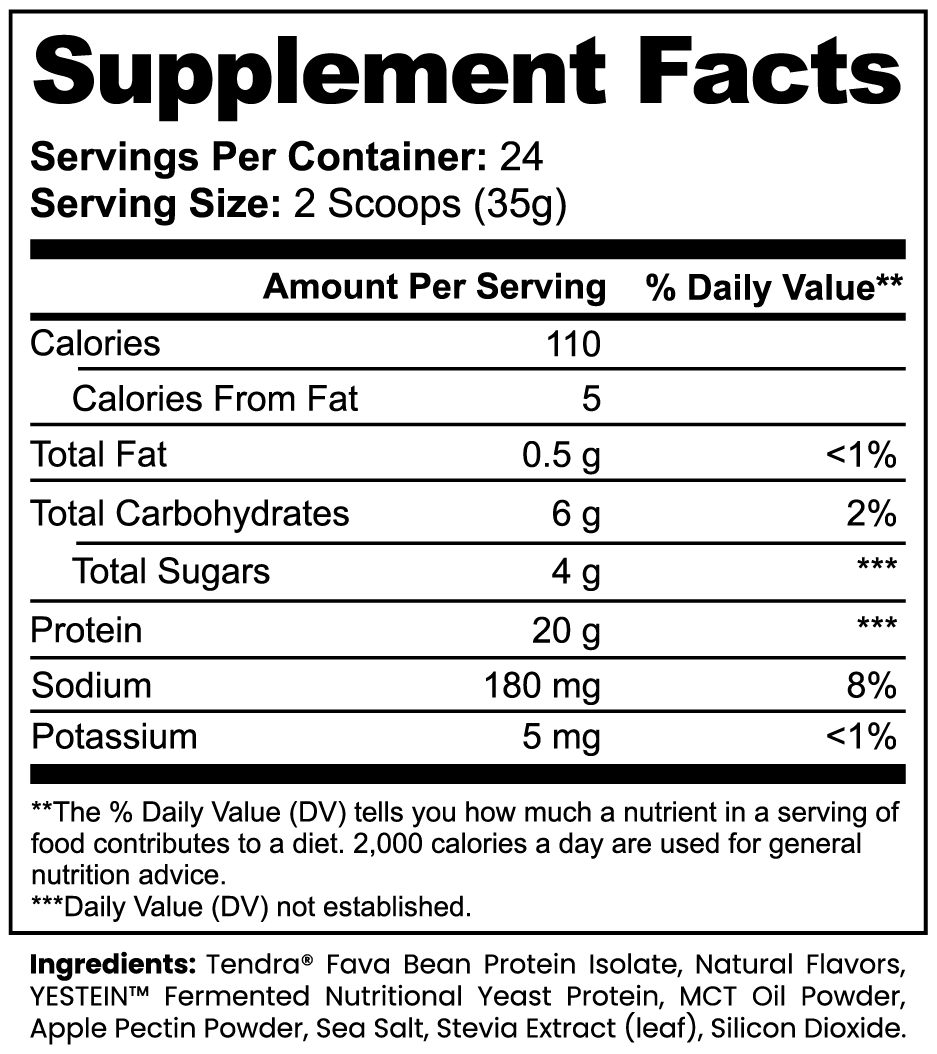 Plant Protein – Vanilla – 29.77 oz (844 g)