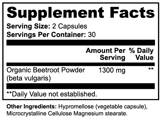Beetroot Capsules – 60 Capsule